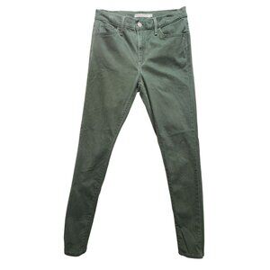 Levi's Womens 720 High Rise Super Skinny Jeans Size 29 Green Casual Classic Y2K